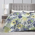 thumbnail image 4 of ZICANCN Anti-Pilling Flannel Bed Throw Blankets Abstract Flower Pattern , Couch Ultra Soft Micro Fleece Sofa Bed Camping Travel Blanket for Adults 50"x40", 4 of 8