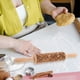 thumbnail image 2 of Rodillos de amasar con relieve y patrones para hornear Rodillo de amasar de madera grabado con estampado de flores Rodillo para hornear pasteles, pizzas, masas, fondant, galletas, masa de tarta, pasta, 2 of 7