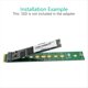 thumbnail image 5 of Tarjeta de ProteccióN Extendida M.2 NGFF Adaptador SSD M.2 NGFF B-Key para SSD M.2 B-Key A Interfaz B Key, 5 of 5