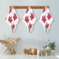 thumbnail image 5 of 6PCS Dish Towels and Dish Cloths Reuseable Dishcloths Sets for Washing Dishes, Cooking, Baking Size 11" x 11" Red Maple Leaves, 5 of 9