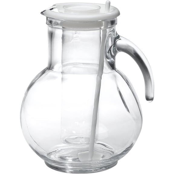 Bormioli Rocco Kufra Jug with Ice Container and White Lid, 72-3/4-Ounce