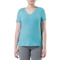 thumbnail image 6 of Athletic Works Women's Active V-Neck T-Shirt with Short Sleeves, 2-Pack, Sizes XS-XXXL, 6 of 11