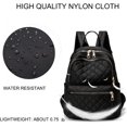 thumbnail image 3 of Mochila pequeña y ligera - Cartera, mini mochila antirrobo impermeable para mujer, Mochila Kawaii pequeña negra con colgante de accesorios bonitos para mujer (negra), 3 of 5