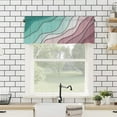 thumbnail image 4 of Ombre Abstract Geometric Valance Curtains, 54"W x 18"L, Rod Pocket, Modern, Contemporary, Green, Red, Bedroom, Living Room, Kitchen, Bathroom, 4 of 6