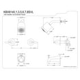 thumbnail image 3 of Kingston Brass KBX8148SVL Serena Two-Handle Tub and Shower Faucet, Brushed Nickel, 3 of 3
