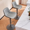 thumbnail image 5 of YOUNIKE Bar Stools with High Back Soft Cushion Set of 2 Adjustable Swivel Bar Chairs Counter Stools,Gray, 5 of 11
