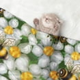 thumbnail image 2 of Naloa Bees and Flower Dog Blanket, 3 Sizes Cat Blanket for Indoor Cats Large Medium Small Dog Gifts-Large, 2 of 8