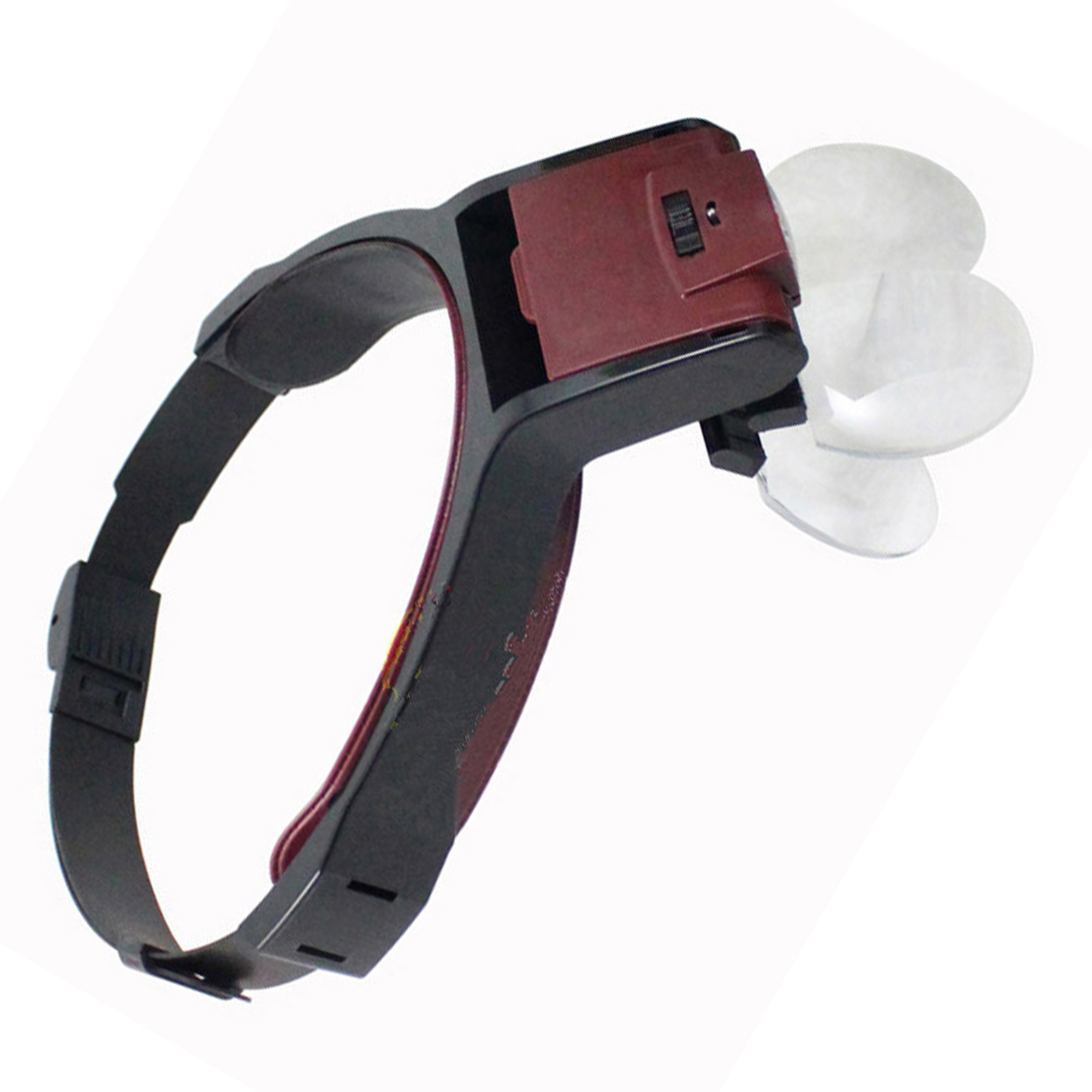 UNTERING LED Head Magnifiers,BatteryPowered Hands Frees Headband Glasses with LED Professional Jewelers Loupe