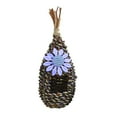 thumbnail image 2 of Fiudx Jaula para Pájaros Tejida con Hierba, Fabricada con Fibra Vegetal Natural, Transpirable y Cómoda, Diseño Único Artesanal, Decoración para Jardín Exterior, Accesorio Ecológico para El Hogar, Var, 2 of 3