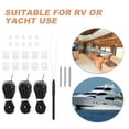 ITSELFER 1 Set Rv Pleated Shade Repair Kit Blind String Wheels