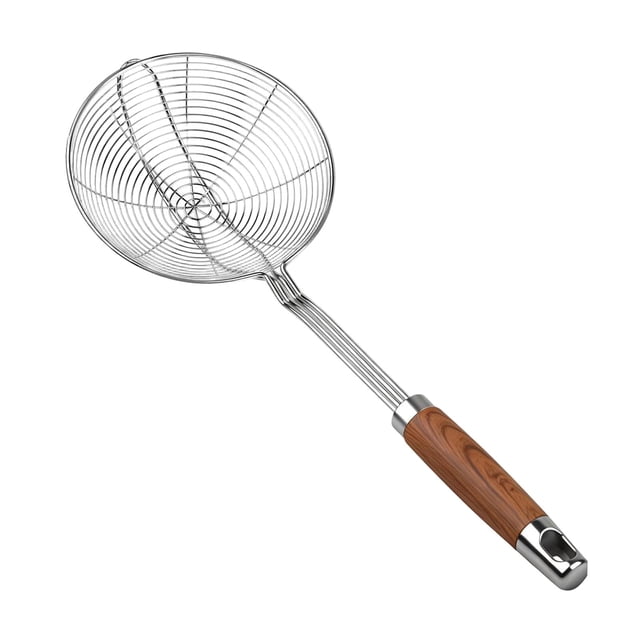 Colador Espumadera Cucharón Colador de Alambre Acero Inoxidable Versátil Cocina Freír 155 cm