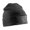 Black, variant on Result Winter Essentials  Adult Double Knit Printer Patch Beanie