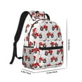 thumbnail image 2 of Disketp Red Wheeled Tractors Backpack - Comfortable Daypack with The right laptop for you Spacious Main Compartment & other poket - {designName} print, 2 of 6