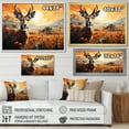thumbnail image 4 of Designart "Gazelle horizon I" Animals Floater Framed Wall Art Living Room, 4 of 7