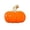 Saffron, variant on Ceramic Pumpkin Figurine Decorative Tabletop Accent Small Harvest Season Ornament Glazed Ribbed Shape for Shelf Desk White