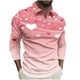 thumbnail image 2 of Blusa y camisa de manga larga con cuello vuelto para hombre, jersey de solapa con cremallera de manga larga, blusa informal con estampado de San Valentín para hombre, blusa de poliéster, 2 of 5