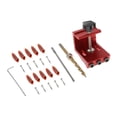 thumbnail image 4 of Herramientas de Localización Orificios Oblicuos perfecl con Kit de carpintería de Llave de taladro rojo, 4 of 8