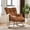 Brown, variant on AUNEKIV Nursery Rocking Chair, Teddy Accent Armchair with High Backrest, Upholstered Glider Rocker for Living Room, Bedrooms, Playroom, Green