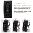 thumbnail image 5 of 12-24V Bilge Pump Switch Alarm Waterproof Ship Deck Control Panel for Boat Bilge Pumps On/Off/on Switch Panel, 5 of 5