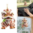 thumbnail image 2 of Chinese Creative Explosion National 2D Flat Acrylic Car Backpack Pendant Dance Doll Key Chain. Backpack Key Chain Window Tree Family Holiday Decorations, 2 of 8