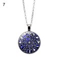 thumbnail image 2 of Jiaroswwei Unisex Pentacle Constellation Zodiac Glass Cabochon Charm Necklace Wicca Jewelry, 2 of 8
