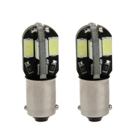 

XINYTEC Car for DC 12V BA9S H6W 5630 8 SMD LED Bulb LED Side Light Canbus Error Free Lam
