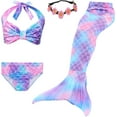 thumbnail image 1 of Girls' Standard Swimming Mermaid Tail Sets_Special Gift, 1 of 5