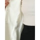 thumbnail image 5 of Abrigo de invierno de mujer vintage sólido de línea A con doble botonadura y cuello XL blanco, 5 of 6