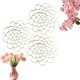 thumbnail image 2 of Jarrón De Flores Soporte metálico para arreglos florales,juego de 3 piezas con rejilla de hierro para jarrones (dorado,15 cm). Rkxzt, 2 of 8