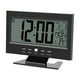 thumbnail image 3 of Reloj despertador de mesa con sensor de sonido digital LCD, calendario y pantalla de temperatura, color negro, 3 of 12