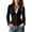 Black-#001, variant on Women's Faux Suede Leather Jacket Moto Biker Jacket Stand Collar Full Zip Long Sleeve with Zipper Pockets Casual Outerwear,Brown M
