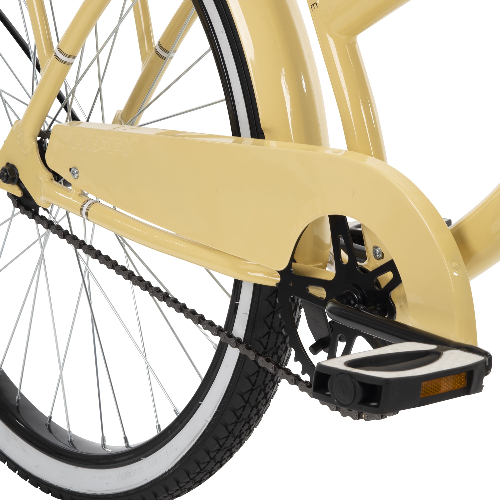 Huffy 26" Woodhaven Cruiser Bike, Fits Riders 60"+, Cream Yellow, Adult, Women's