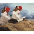 thumbnail image 3 of James Hayllar 14x12 Black Modern Framed Museum Art Print Titled - Two Women on a Carriage Ride (Approx. 1860), 3 of 5
