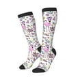 thumbnail image 2 of Balery Summer With Flamingo Fun Novelty Socks Men'S Women'S Crew Socks Funny Crazy Novelty Socks Quirky And Cool Socks, 2 of 9