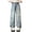 Blue, variant on Guluxicc Girls Baggy Jeans Kids Denim Pants with Bow Tie Embroidered Straight Wide Leg Streetwear Girl Trendy Elastic Waist Pants 4-14 Years