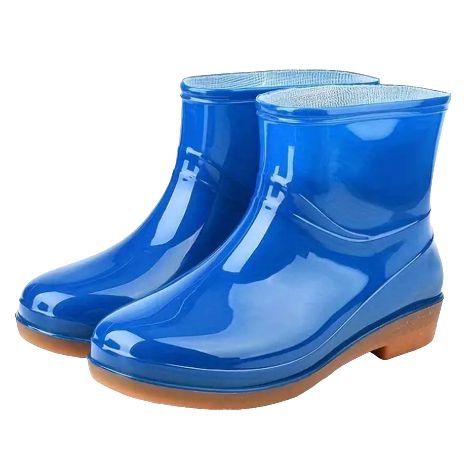 IUJSOY Women's Short Ankle Rain Boots Waterproof Lightweight Garden Work Rain Shoes for Women