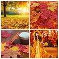 thumbnail image 4 of Soimiss 600pcs Autumn Craft Supplies Simulation Maple Leaves for Home Ornament Use, 4 of 6