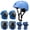 Blue, variant on Kids Bike Helmet for Boys Girls, Adjustable Protective Gear Set with Knee Elbow Pads Wrist Guards for Bicycle Scooter