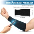 thumbnail image 2 of Pares de fundas protectoras ZHAOCHENG para brazos resistentes a cortes nivel 5 Negro, 2 of 5