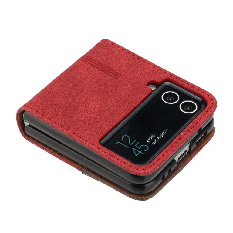 SaniMore for Samsung Galaxy Z Flip 3 6.7-inch Case, Premium PU