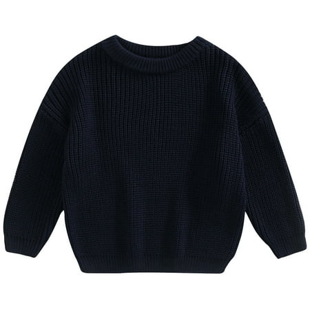 

Calsunbaby Autumn Baby Boys Girls Solid Color Sweaters Sweater Kids Sweaters For Winter Knitted Boys Sweaters 9-12 Months