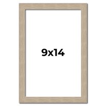 9x14 Frame Grey Solid Wood Picture Frame Width 1 Inches | Interior Frame Depth 0.5 Inches |