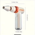 thumbnail image 3 of QJUHUNG Travel Hair Dryer  Handheld Hair Dryer  One Touch Hair Dryer Turbo Boost Handheld USB Large Blow Power High Speed Outdoor Fan Hair Dryer  Compact Rechargeable Hair Dryer For Hotel, 3 of 4