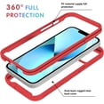 thumbnail image 2 of Compatible with Samsung Galaxy S23 Plus Case for Women Men, Shockproof Samsung Galaxy S23 Plus Protective Case Clear Phone Case Support Wireless Charging Cases (Red), 2 of 14