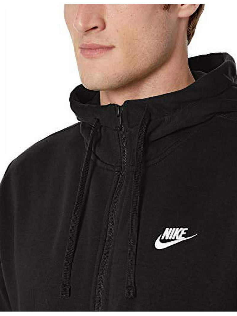 Nike Men's Sportswear Club Fleece Full-Zip Sweatshirt, Black