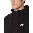 thumbnail image 2 of Men's Nike Sportswear Club Fleece Full-Zip Hoodie Color: Black White Size: XL, 2 of 3