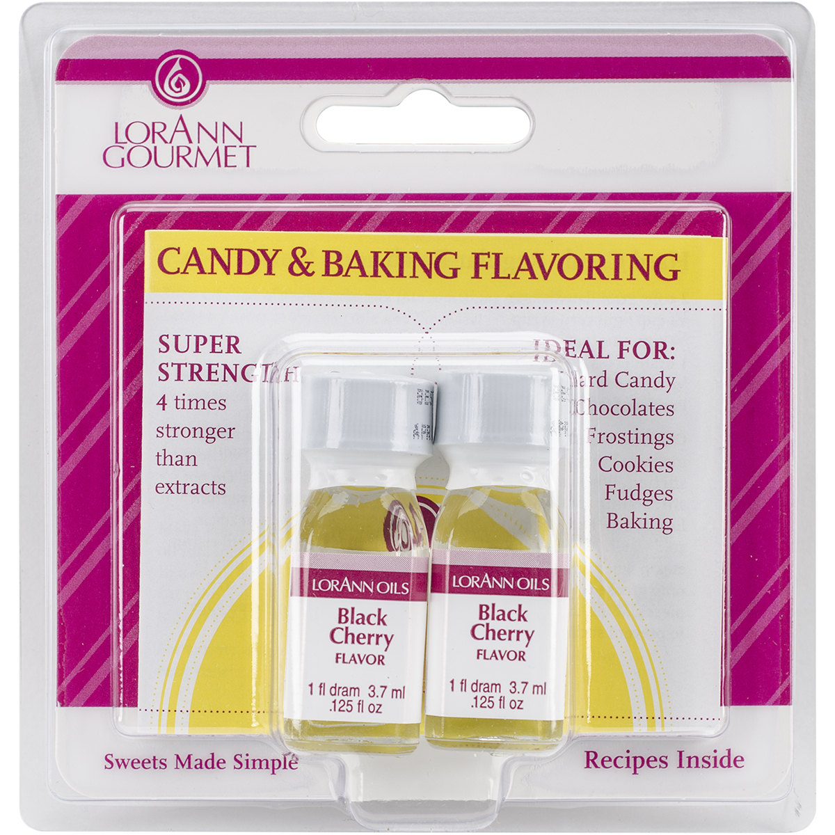 Candy & Baking Flavoring .125oz 2/PkgBlack Cherry