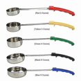thumbnail image 4 of Flat Bottom Sauce Ladle with Rubber Handle for Cooking and Measuring Stainless Steel Kitchen Spoon for Pizza Spreads, 4 of 5