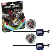 Beyblade X Marvel Collab Spider-Man 3-60F Vs Venom 3-80N Multipack Set Spinning Toys, Ages 8 and up