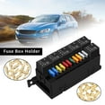 thumbnail image 4 of OUSITAID 12V Fuse Relay Box Kit Auto Waterproof Fuse Relay Box Block with 52 Crimp Terminal 11 ATC/ATO Fuse and 6 Relay Durable Fuse Relay Box for Automotive Car Truck Marine Boat RV Trai, 4 of 11